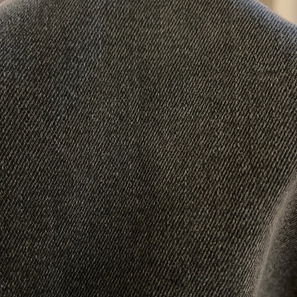 American Eagle Stretch Mom Jeans in distressed gray/black. - Picture 4 of 4